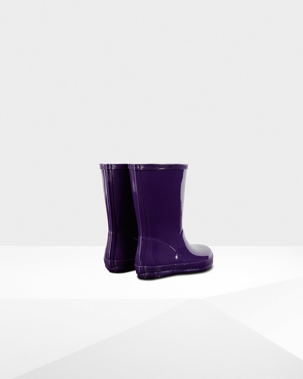 Galochas Hunter Criança Azuis Roxo - Original First Classic Gloss - 47EAGJMCP